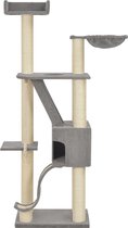 Krabpaal met sisal krabpalen 180 cm grijs XXL