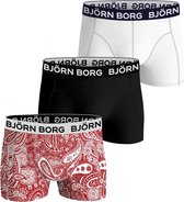 Björn Borg Core Onderbroek - Jongens - Zwart - Wit - Rood