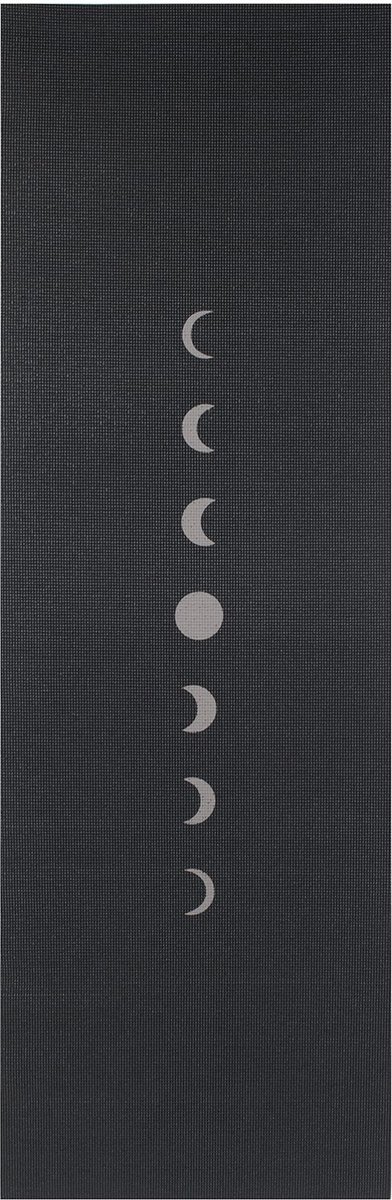 Yogamat sticky extra dik moon zwart - Lotus - 6 mm