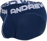 Andrew Christian Happy Brief w/ Almost Naked Navy - MAAT M - Heren Ondergoed - Slip voor Man - Mannen Slip