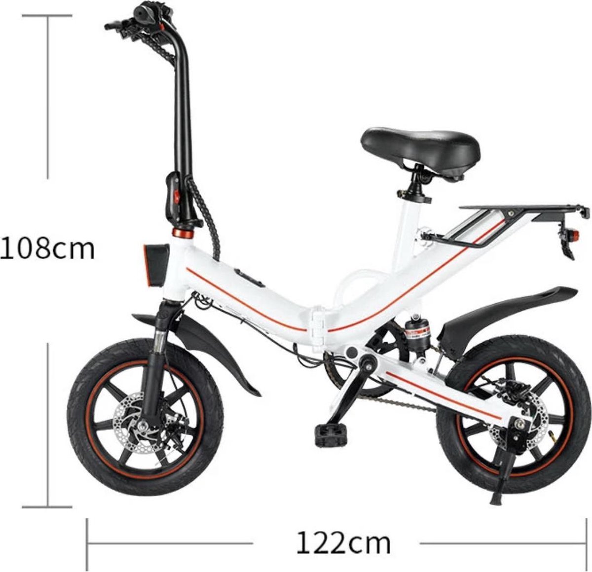 OUXI V5 Elektrische Vouwfiets - APP IOS/ Android - 500W Motor - 15Ah  Lithuim ion | bol.com