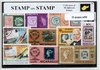 Afbeelding van het spelletje Postzegel op postzegel – Luxe postzegelpakket (A6 formaat) : collectie van 50 verschillende postzegels van postzegels – kan als ansichtkaart in een A6 envelop - authentiek cadeau - kado - geschenk - kaart