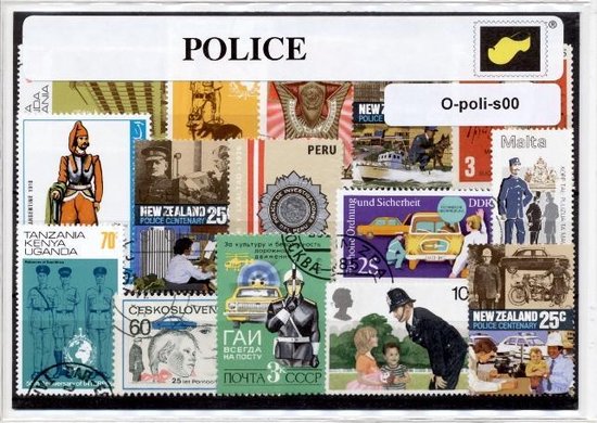 Afbeelding van het spel Politie – Luxe postzegel pakket (A6 formaat) : collectie van verschillende postzegels van politie – kan als ansichtkaart in een A6 envelop - authentiek cadeau - kado - geschenk - kaart - 112 - police -uniform - sirene - BOA - strepen - handhaving