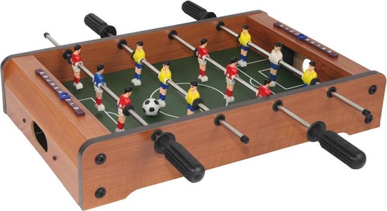 Afbeelding van het spel Mini voetbaltafel tafelmodel 50cm bruin