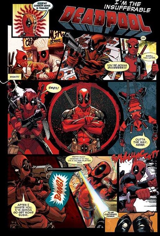 Deadpool - Comics Panels Maxi Poster