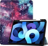 iPad Air 2020 Hoes Book Case Cover Hoesje Met Uitsparing Apple Pencil - iPad Air 4 Hoesje Cover Case - 10,9 inch - Galaxy