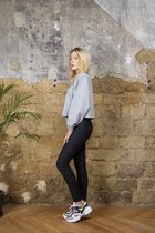 Broek Toxik3 hoge taille matt coated zwart
