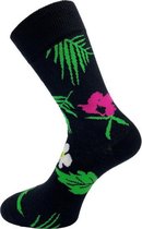 SQOTTON - Naadloze sokken - Tropical Flower - Maat 36-40