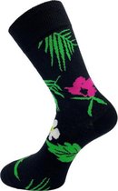 SQOTTON - Naadloze sokken - Tropical Flower - Maat 41-46