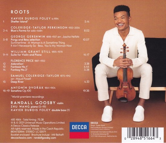 Randall Goosby - Roots (CD)