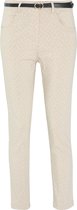 Cassis - Female - Broek met korenaarmotief  - Zand