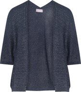 Cassis - Female - Cardigan Sabrina met lurex  - Marineblauw