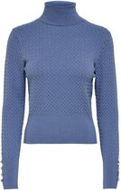 Only Trui Onllorena L/s Rollneck Pullover Knt 15239563 Moonlight Blue Dames Maat - XS