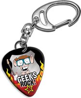 Plectrum sleutelhanger Geeks Rock!