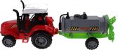 tractor met gierton 30 cm groen/rood