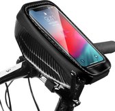 Bacaksy Bike Frame Tas Waterdichte Fietstas voor Aan Stuur Touchscreen Sport Bike Bag Mobiele Telefoontas voor Racefiets Elektrische Fiets Mountainbike iPhone Samsung Huawei tot 6.