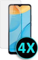 HB Glas voor Oppo A16 & HB Hoesje Geschikt voor Oppo A16S Screenprotector Glas Gehard Tempered Glass - 4 Stuks