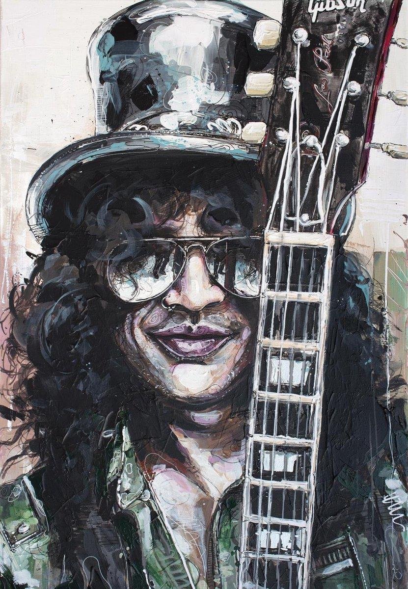 Passionforart.eu Guns N' Roses Slash Poster - Digitale print 30 x 40 cm
