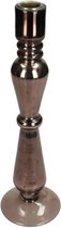Cactula kandelaar Brons glas Candle Stick Bronze 27x8x8cm