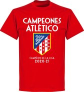 Atletico Madrid La Liga Winners T-Shirt 2021 - Rood - 4XL