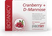 CRANBERRY + D-MANNOSE, tabletten met vitamine C en D, pompoenzaad- en paardenbloemwortelextract (60 cranberry tabletten)