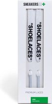 Sneakers ER platte sneaker veters "Shoelaces" - 120cm - Wit - voor o.a Nike Force 1