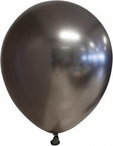 ballonnenset 30 cm chroom/grijs 100-delig