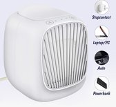 Mini airco - Aircooler - Mobiele airco - Luchtkoeler - Tafelventilator - Luchtbevochtiger - Luchtreiniger - Aircooler 3 in 1