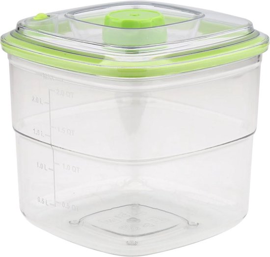 Ziva Vacuüm Vershouddoos - Large (2,0 liter) - BPA Vrij - Vershoudbakjes -  Meal Prep... | bol.com