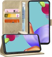 Samsung Galaxy A52s Hoesje - Book Case Leer Wallet - Goud