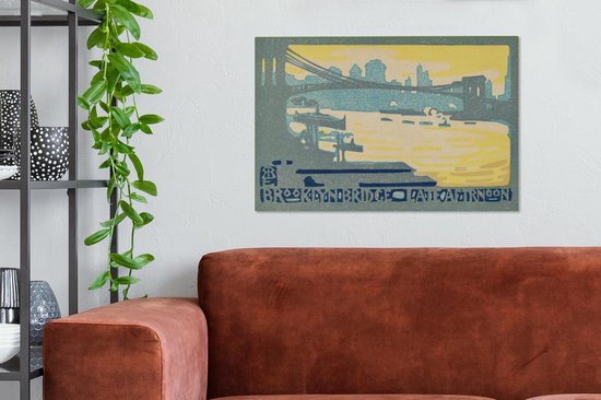Canvas Schilderij Water- Kunst - Amerika - 60x40 cm - Wanddecoratie