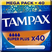 Tampax Tampons - Super Plus - Kartonnen Inbrenghuls - 40 stuks