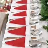 10 Stuks - Servies Houder Tas | Kerst Hoed | Kerst Decoratie | Woondecoratie | Accessoires Keuken Servies Holde | Voor Kersttafel