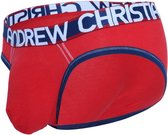 Andrew Christian - Almost Naked Cotton Brief Rood - Maat XL - Heren Slip - Mannen ondergoed