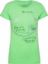 Soccx ® T-shirt met ronde hals en print aan de voorkant, Groen (XXL)