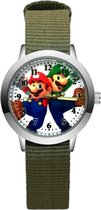 Super Mario - Kinderhorloge - Mario - Horloge - Mario Kart - Mario Speelgoed - Groen