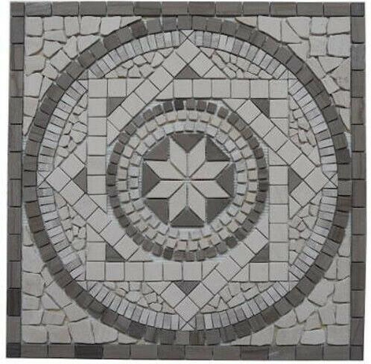 Mozaiek tegel Medallion - 60 x 60cm - Marmer - Natuurkleur 053