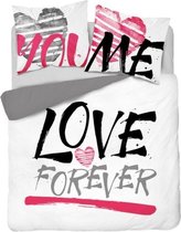 Dekbedovertrek Love forever 220x200 cm