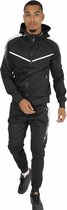 Heren trainingspak - ZP Performance - zwart / wit - maat L