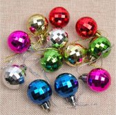 ProductGoods - 12 Disco Kerstballen plastic – Kerstballen Mix - Kerstballen set van 12 stuks - Kerst - Christmas - Kerstdecoratie