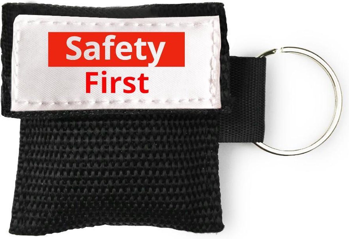 Goedkoopste Kiss of Life - Beademingsmasker - Safety First - Zwart