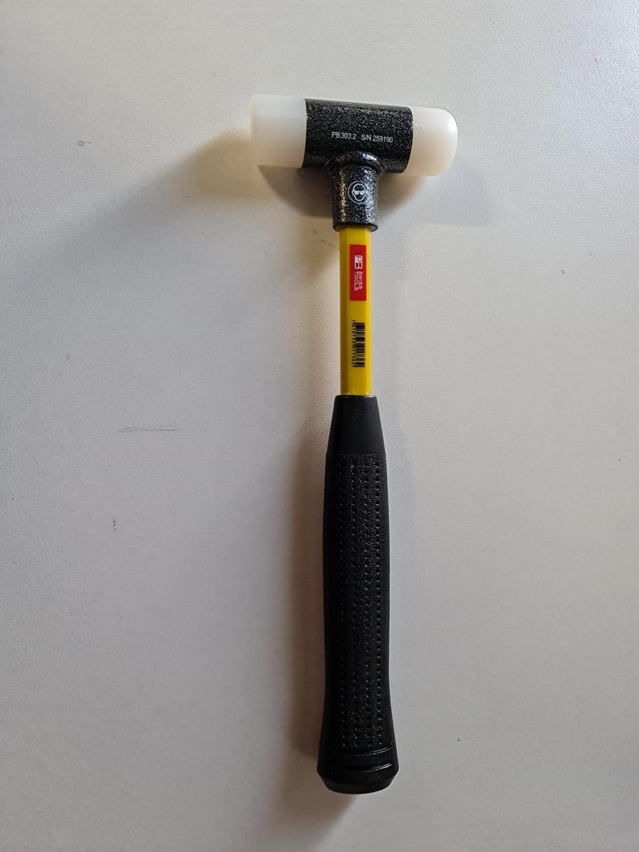 PB 303.2 nylon hamer, terugslagvrij, glasfiber steel