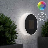 Solar wandlamp LED - Eclips ⌀20cm - Multi-color - Afstandsbediening
