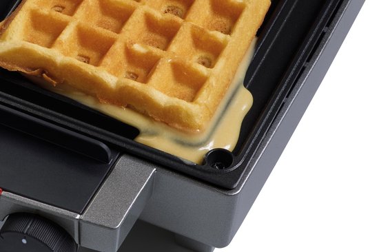 FRITEL Wafelijzer - WA 1451 - PFAS vrij - 4x7 Wafel - Traditionele Belgische Wafels XXL - Verticale opberging - Wafelbakijzer met Vaste Platen - 1400W van Fritel — afbeelding 5