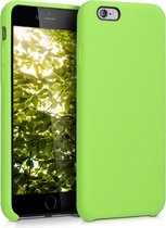 kwmobile telefoonhoesje voor Apple iPhone 6 / 6S - Hoesje met siliconen coating - Smartphone case in groen