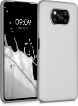 kwmobile telefoonhoesje voor Xiaomi Poco X3 NFC / Poco X3 Pro - Hoesje voor smartphone - Back cover in metallic zilver