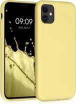 kwmobile telefoonhoesje voor Apple iPhone X - Hoesje voor smartphone - Back cover in zacht geel