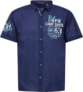 Camp David overhemd Blauw-Xl