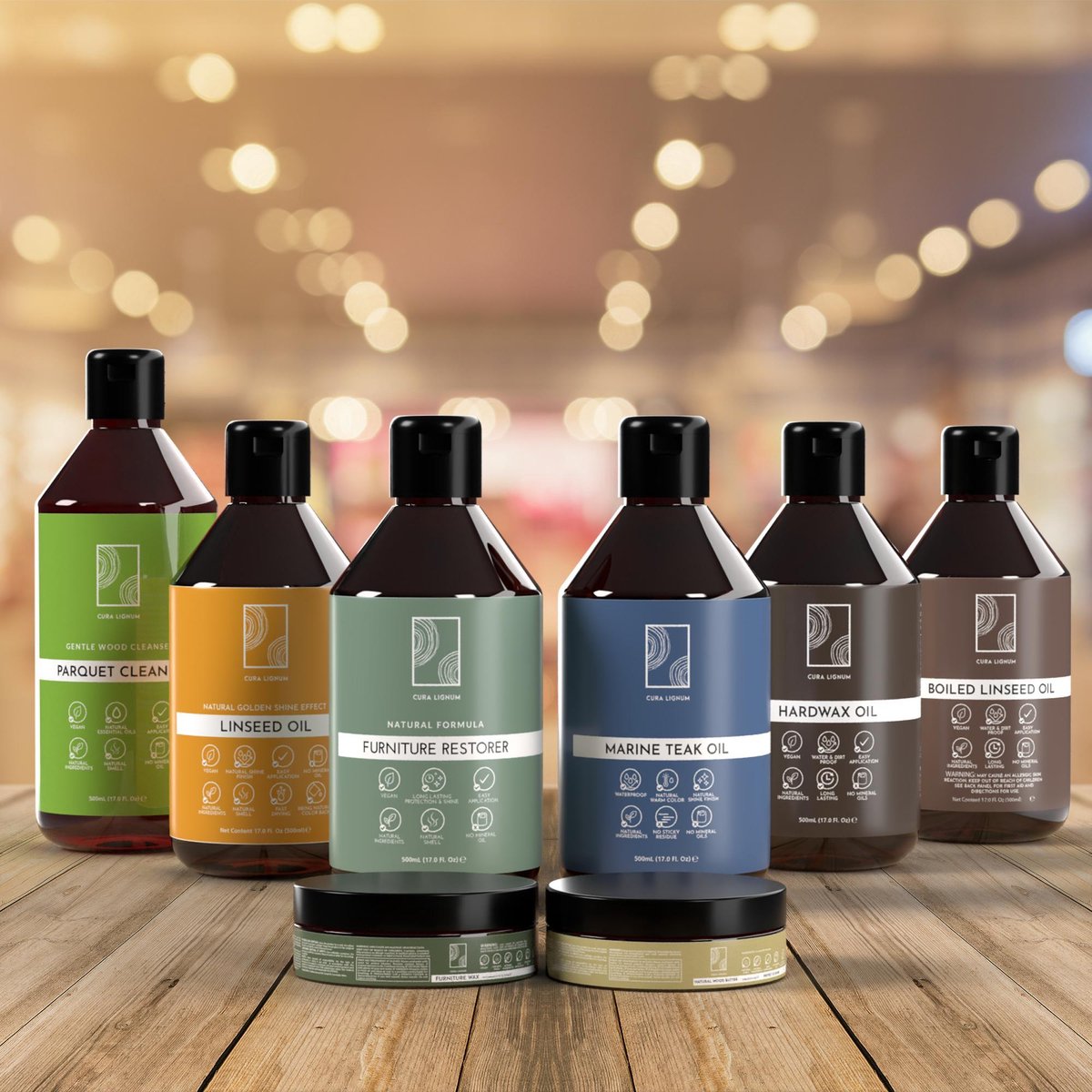 Cura Lignum Houtolie Boiled Linseed Oil Gekookte Lijnzaadolie voor Hout Met...