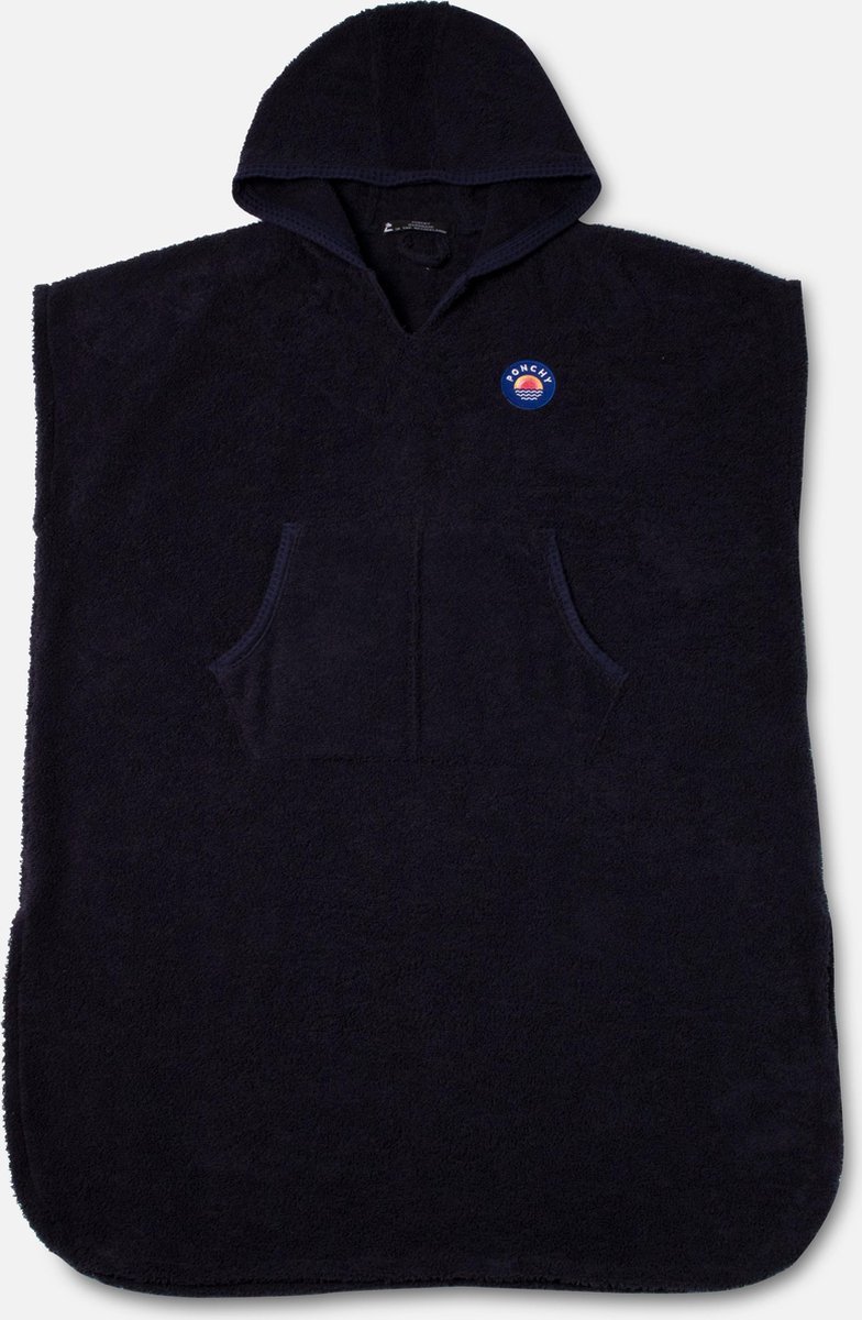 Ponchy - Azul Oscuro - Kinder Strandponcho - Groot - Surf Poncho